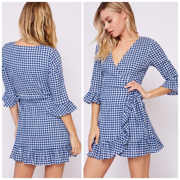 ! LAST 1! 💕Beautiful Cotton Gingham Dress! - Picture 3 of 4